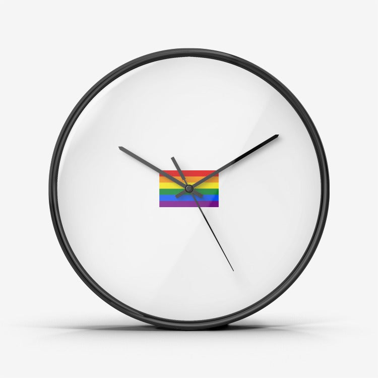 Gay Pride - Wall Clock Silent Non Ticking Quality Quartz