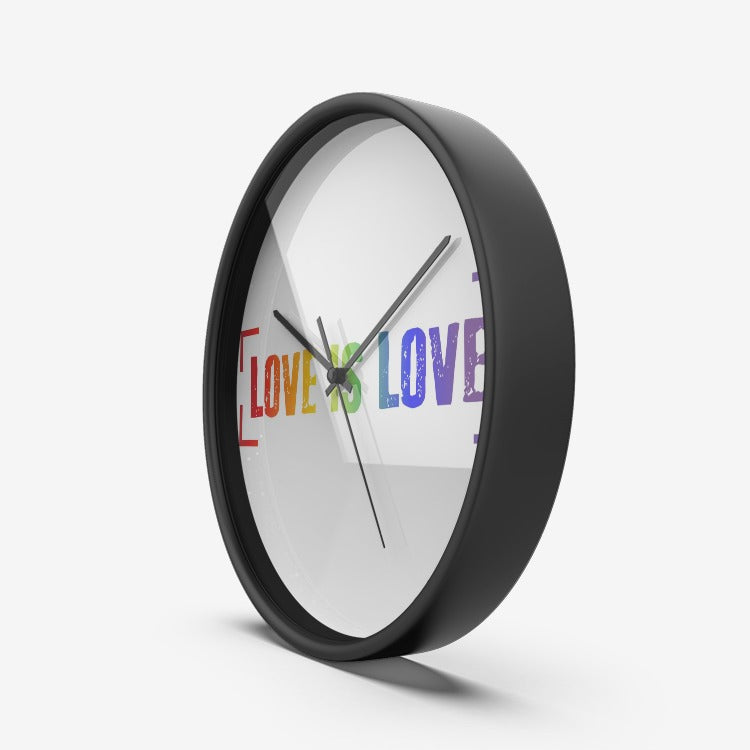 Love is Love - Wall Clock Silent Non Ticking Quality Quartz