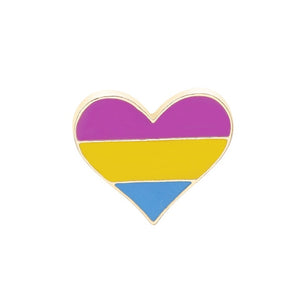 Rainbow Heart LGBT Pride Pin