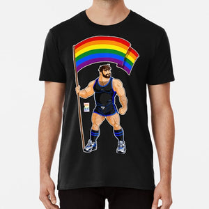 Muscle Bear Pride Flag T Shirt